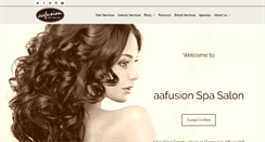 Desktop Screenshot of aafusionspasalon.com